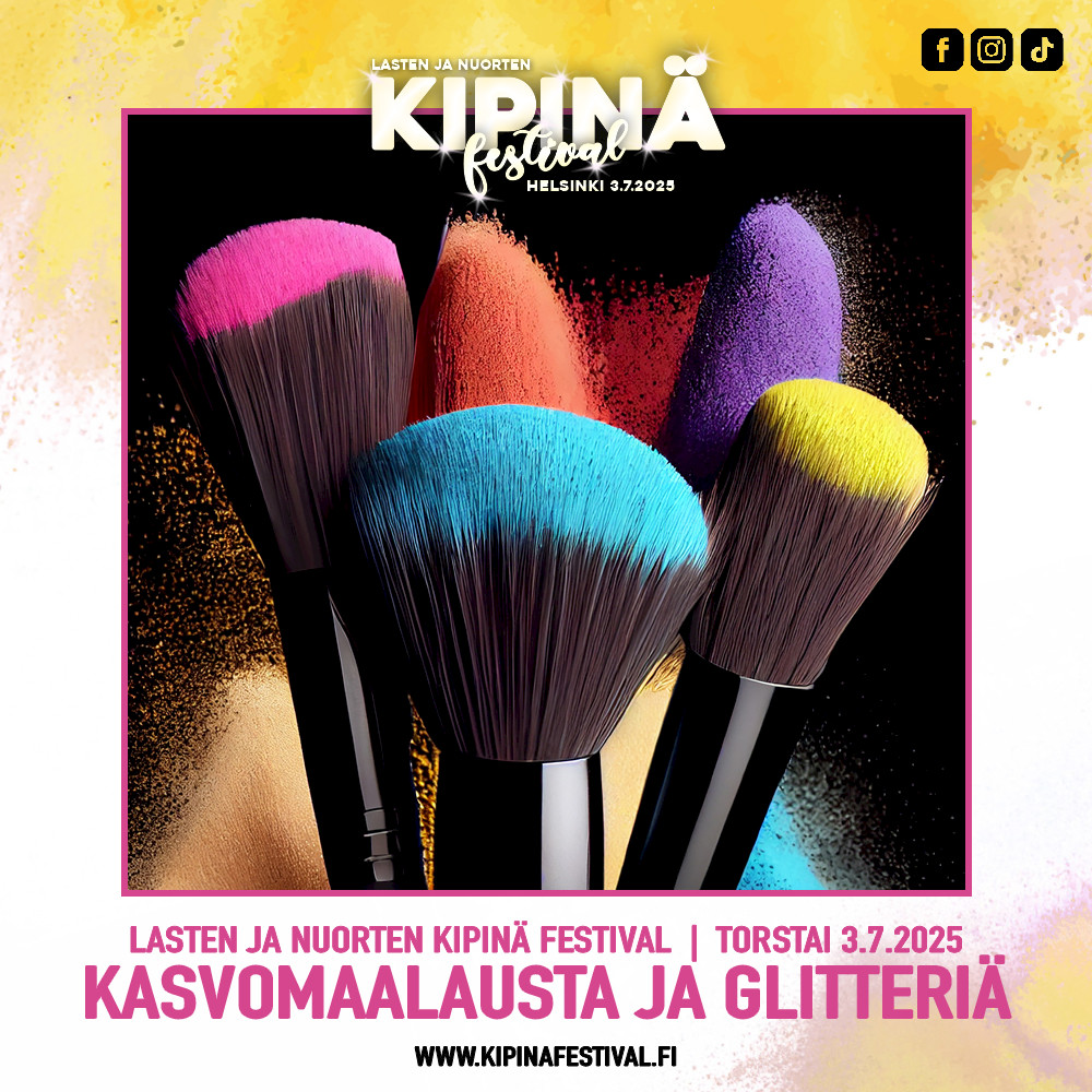 Kasvomaalausta ja glitteriä
