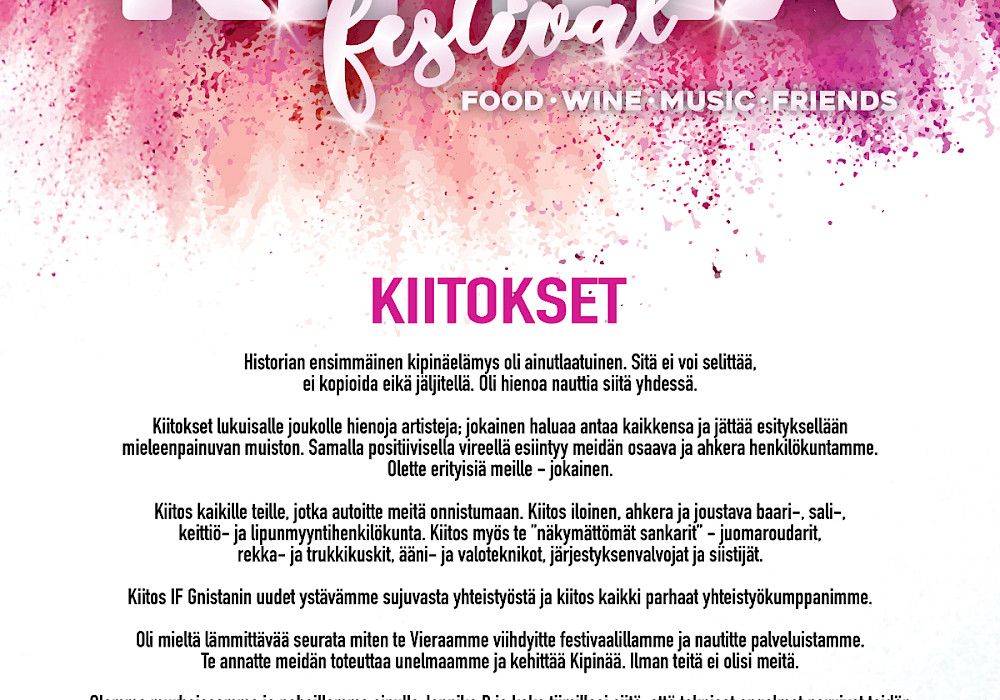 Kiitokset!