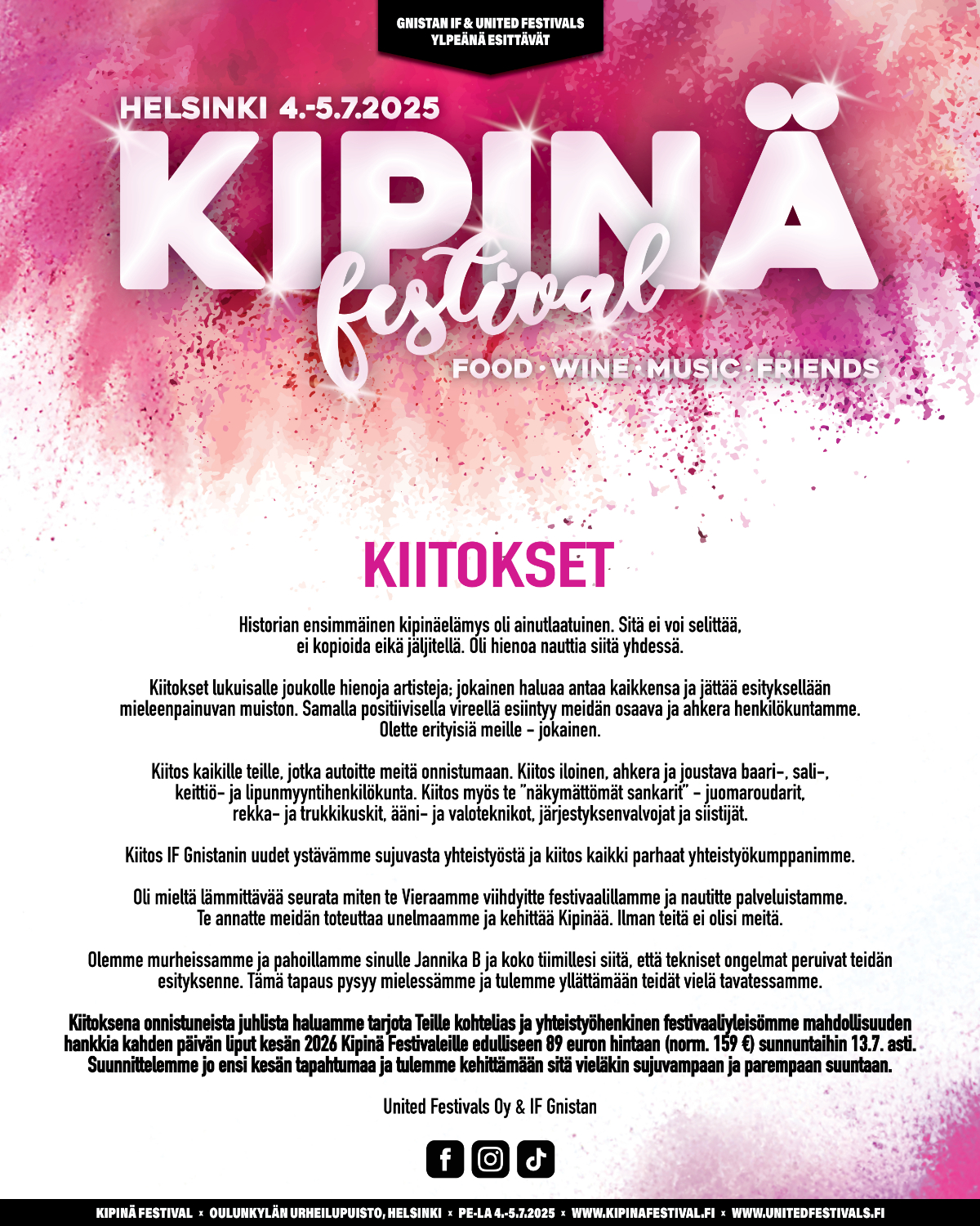 Kiitokset!