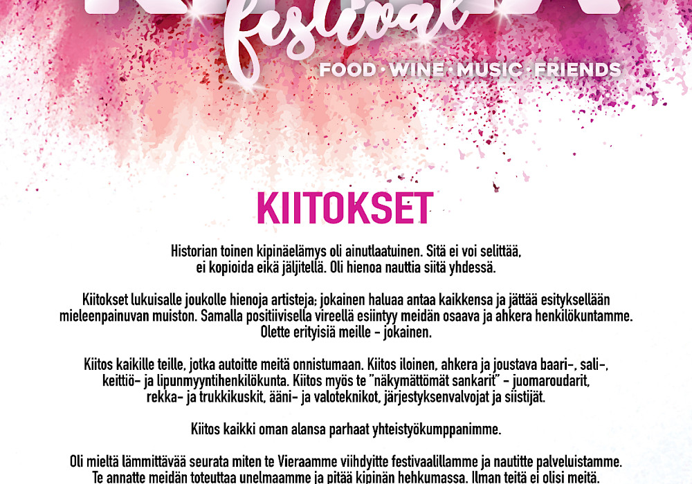 Kiitokset!